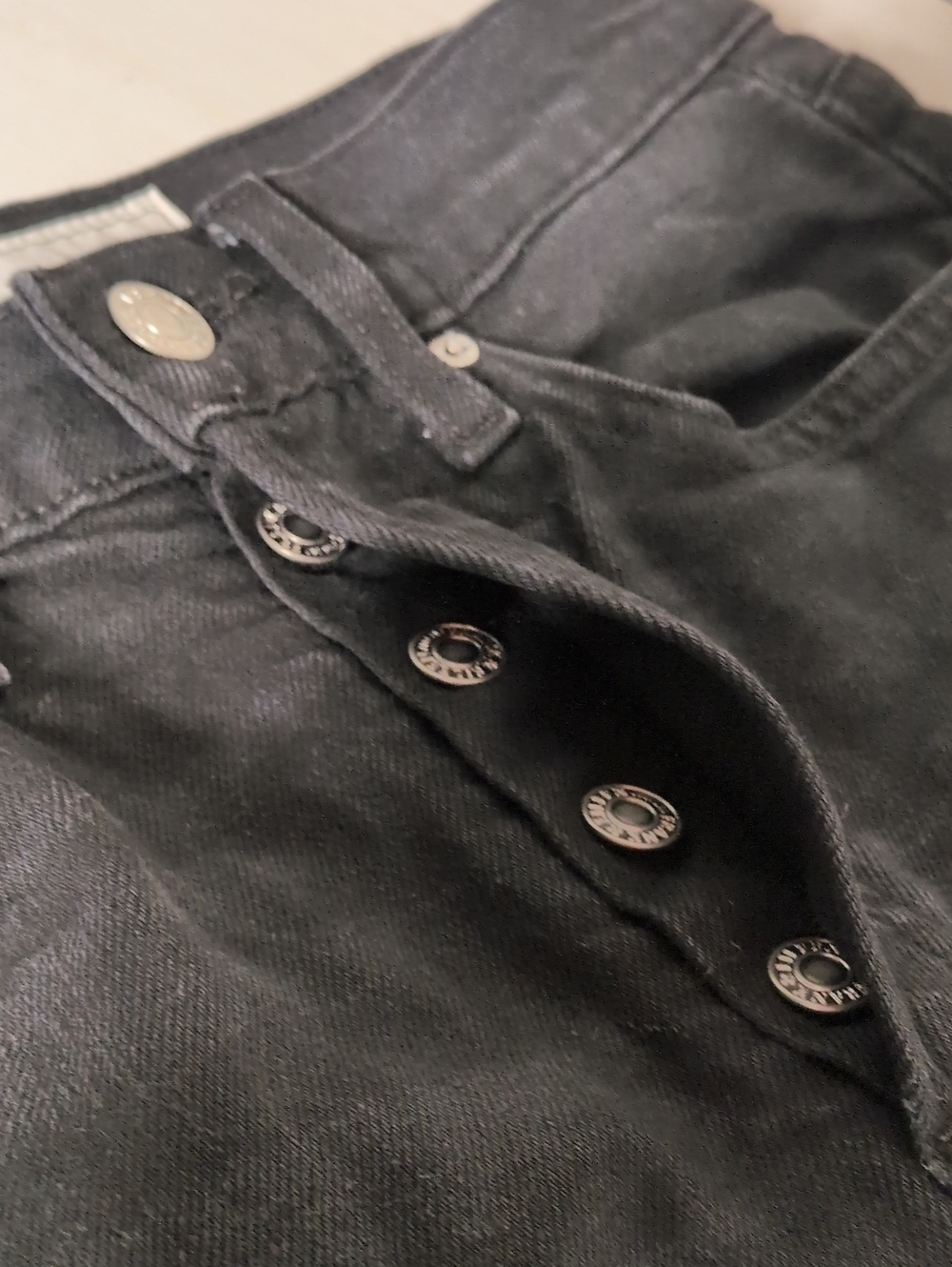 Frank & Eileen Monaghan Black Denim High Rise Straight Leg Jeans W25 - Picture 11 of 11